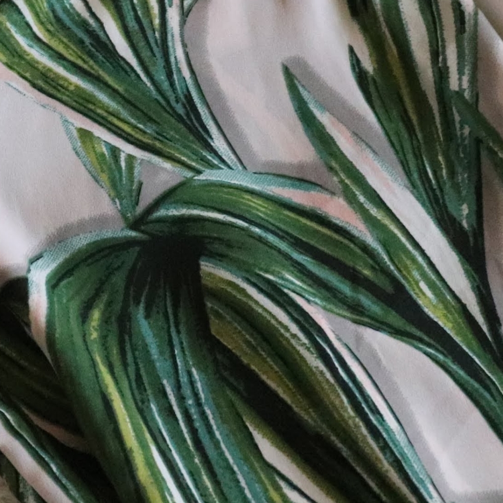 Japna Palm Leaf off the sholder top - Picture 3 of 6